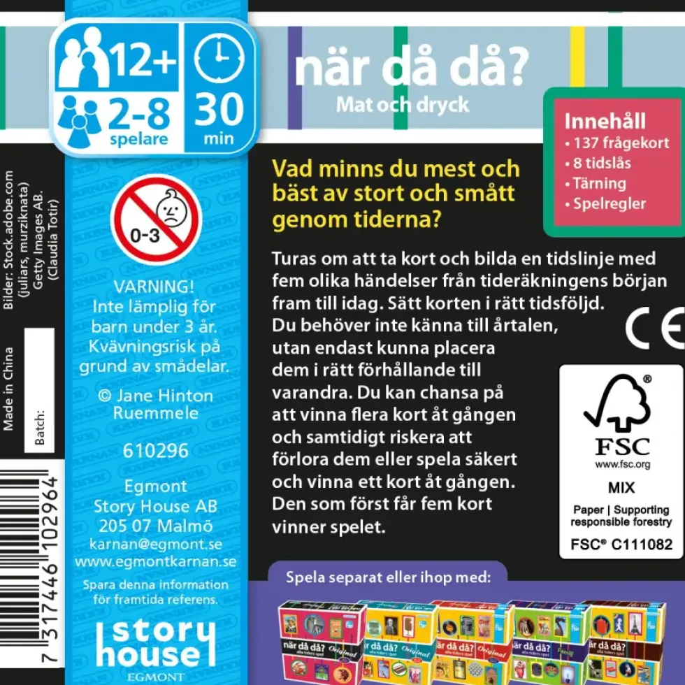 När då då? Mat och Dryck 2 (Pocket)