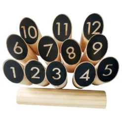 Nummerkubb (Mölkky, Number Kubb) i Trälåda (SportMe)