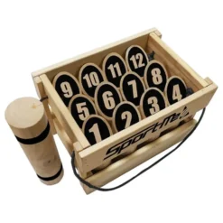Nummerkubb (Mölkky, Number Kubb) i Trälåda (SportMe)