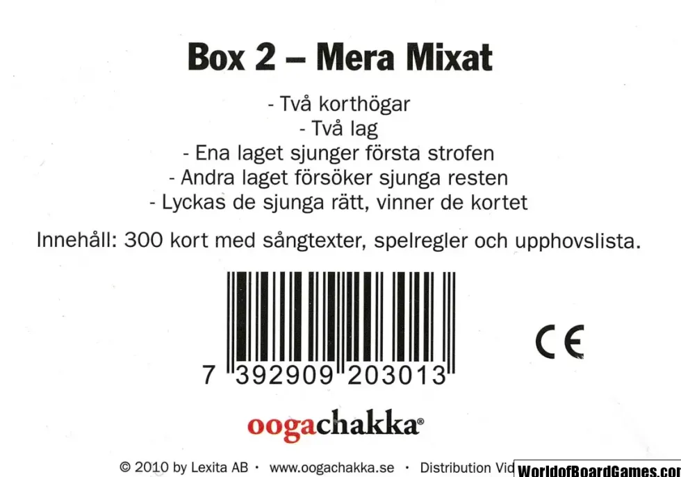 Oogachakka: Box 2 - Mera Mixat