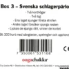 Oogachakka: Box 3 - Svenska schlagerpärlor