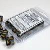 Opaque - Black/Gold - d10, 10 st