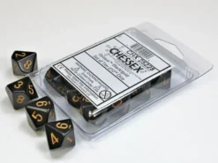 Opaque - Black/Gold - d10, 10 st
