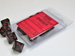 Opaque - Black/Red - d10, 10 st