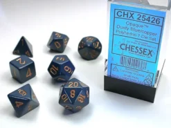 Opaque - Dusty Blue/Copper - Dice set