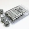 Opaque - Grey/Black - d10, 10 st
