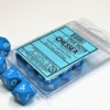 Opaque - Light Blue/White - d10, 10 st