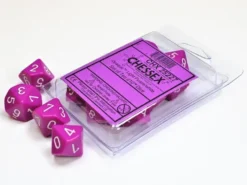Opaque - Light Purple/White - d10, 10 st