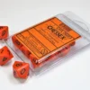 Opaque - Orange/Black - d10, 10 st