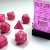 Opaque - Pink/White - Dice set