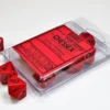Opaque - Red/Black - d10, 10 st