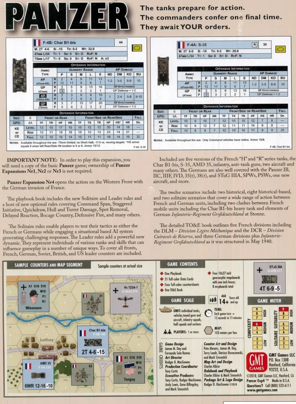 Panzer: Game Expansion Set, Nr 4 - France 1940 (Exp.)