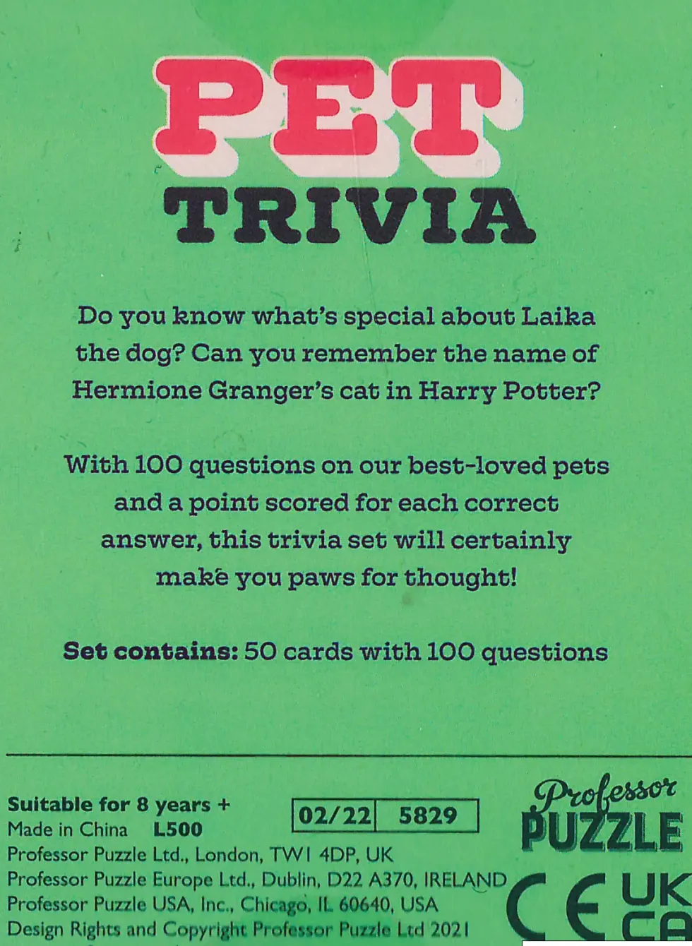 Pet Trivia (ENG)