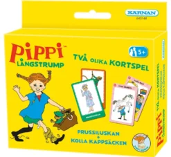 Pippi Långstrump: Två olika Kortspel (Kärnan)