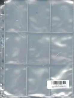 9-Pocket Platinum Page for Standard Size Cards (11-Holes) (50 st)
