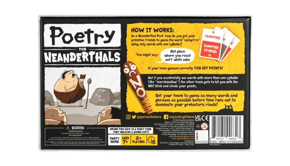 Poetry for Neanderthals