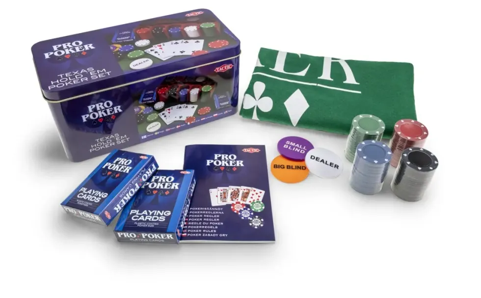 Poker Game Set (Pro Poker Texas Hold em - Tactic)