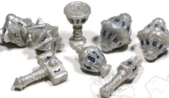 PolyHero: The Cleric - 8 Dice Set Spirited Steel