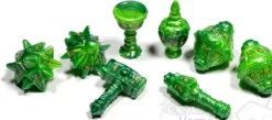 PolyHero: The Cleric - 8 Dice Set Verdant Viridian
