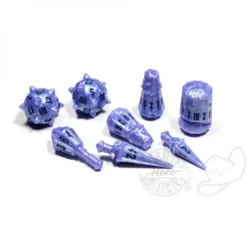 PolyHero: The Warrior - 8 Dice Set Ghost Knight