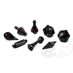 PolyHero: The Wizard - 8 Dice Set Shadow