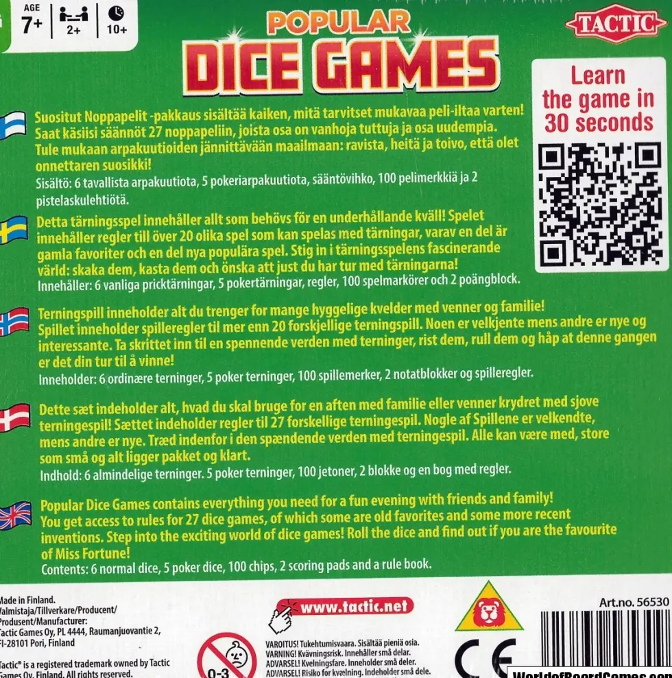Popular Dice Games