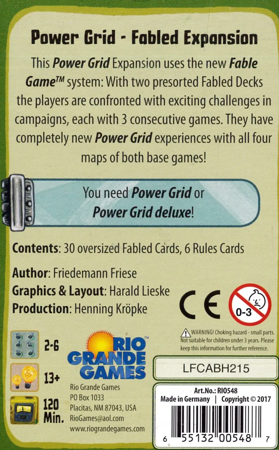 Power Grid: Fabled Expansion (Exp.)