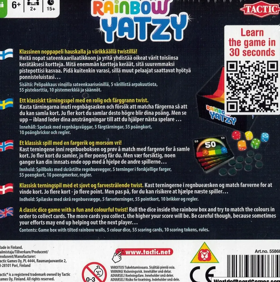 Rainbow Yatzy