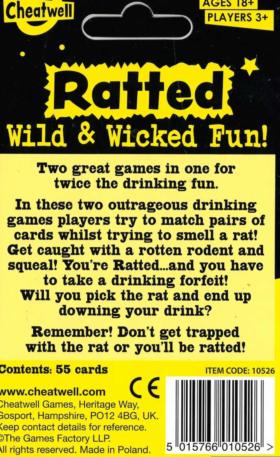 Ratted, Drinking Games