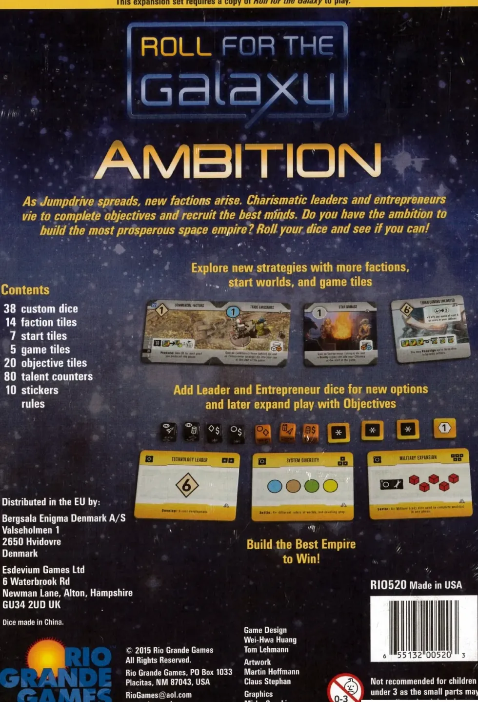 Roll for the Galaxy: Ambition (Exp.)