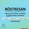 Röstresan