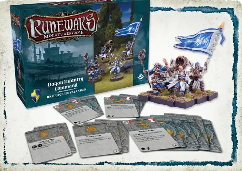Runewars Miniatures Game: Daqan Infantry Command - Unit Upgrade Expansion (Exp.)