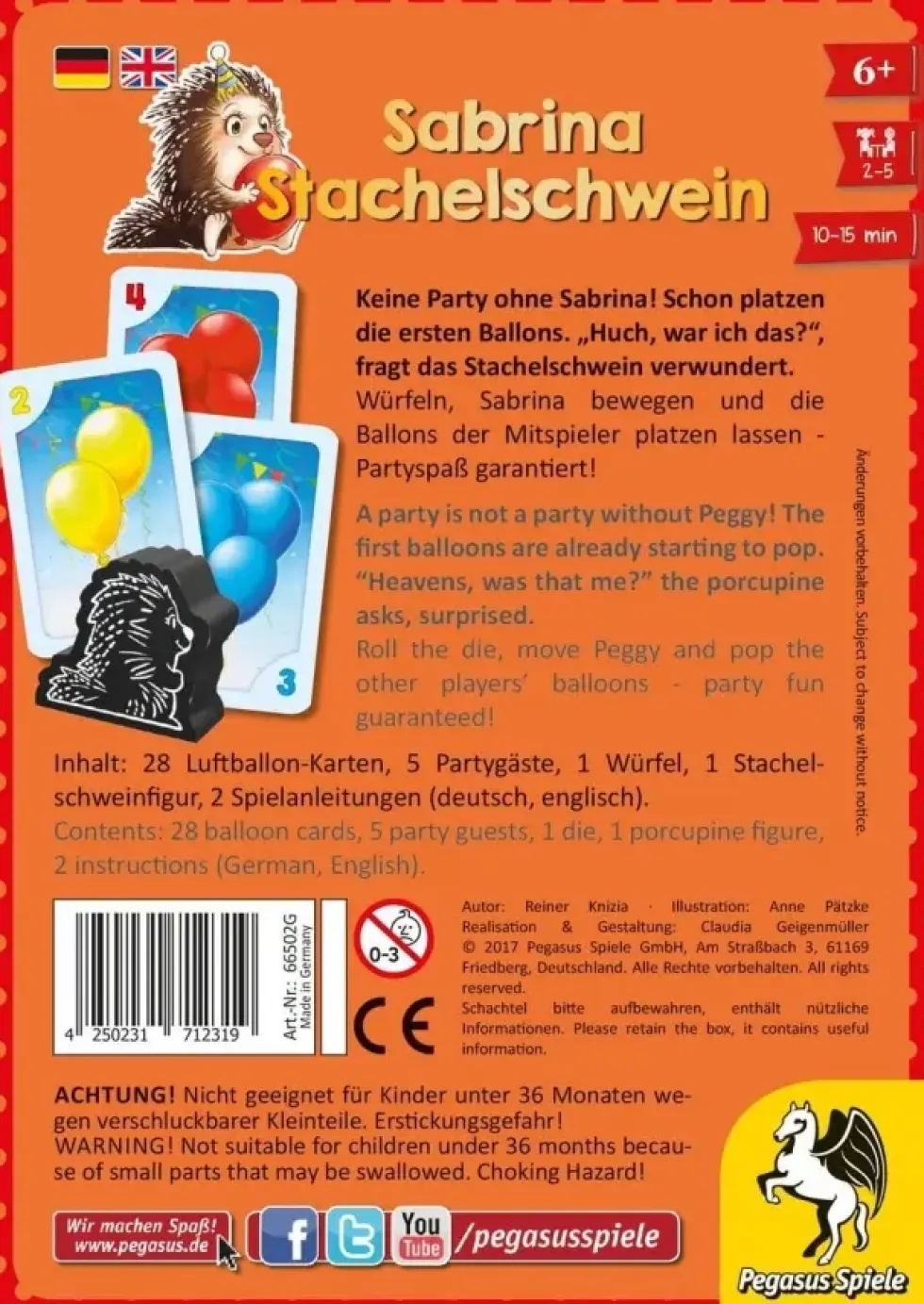 Sabrina Stachelschwein - Sabrina Porcupine (ENG)