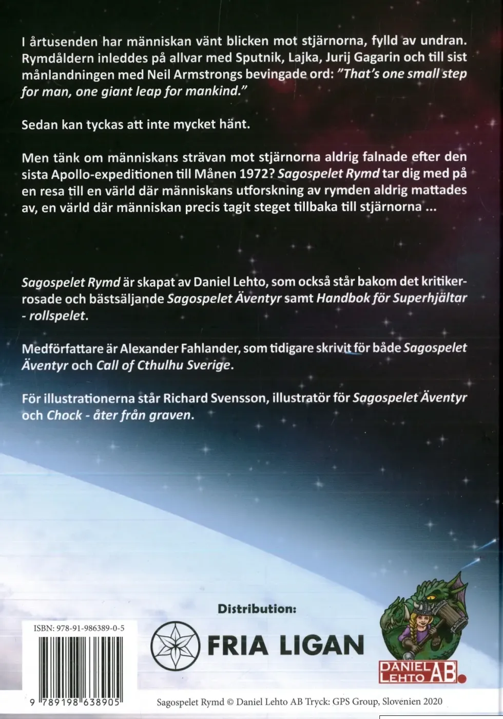 Sagospelet Rymd: Regelbok