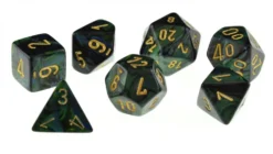 Scarab - Jade/Gold - Dice set