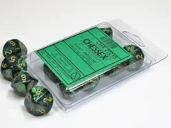 Scarab - Jade/Gold - d10, 10 st