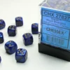 Scarab - Royal Blue/Gold - d6, 36 st (12 mm, prickar)