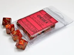 Scarab - Scarlet/Gold - d10, 10 st