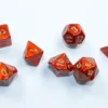 Scarab - Scarlet/Gold - Mini-Polyhedral Dice set