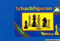 Schackpjäser/Chesspieces: Ludwig XIV, 78 mm (med låda)