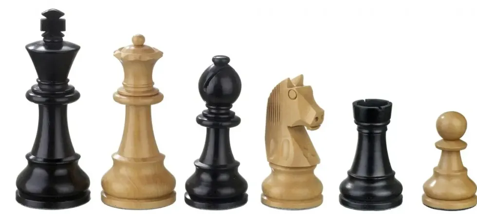 Schackpjäser/Chesspieces: Ludwig XIV, 78 mm