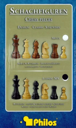 Schackpjäser/Chesspieces: Ludwig XIV, 78 mm