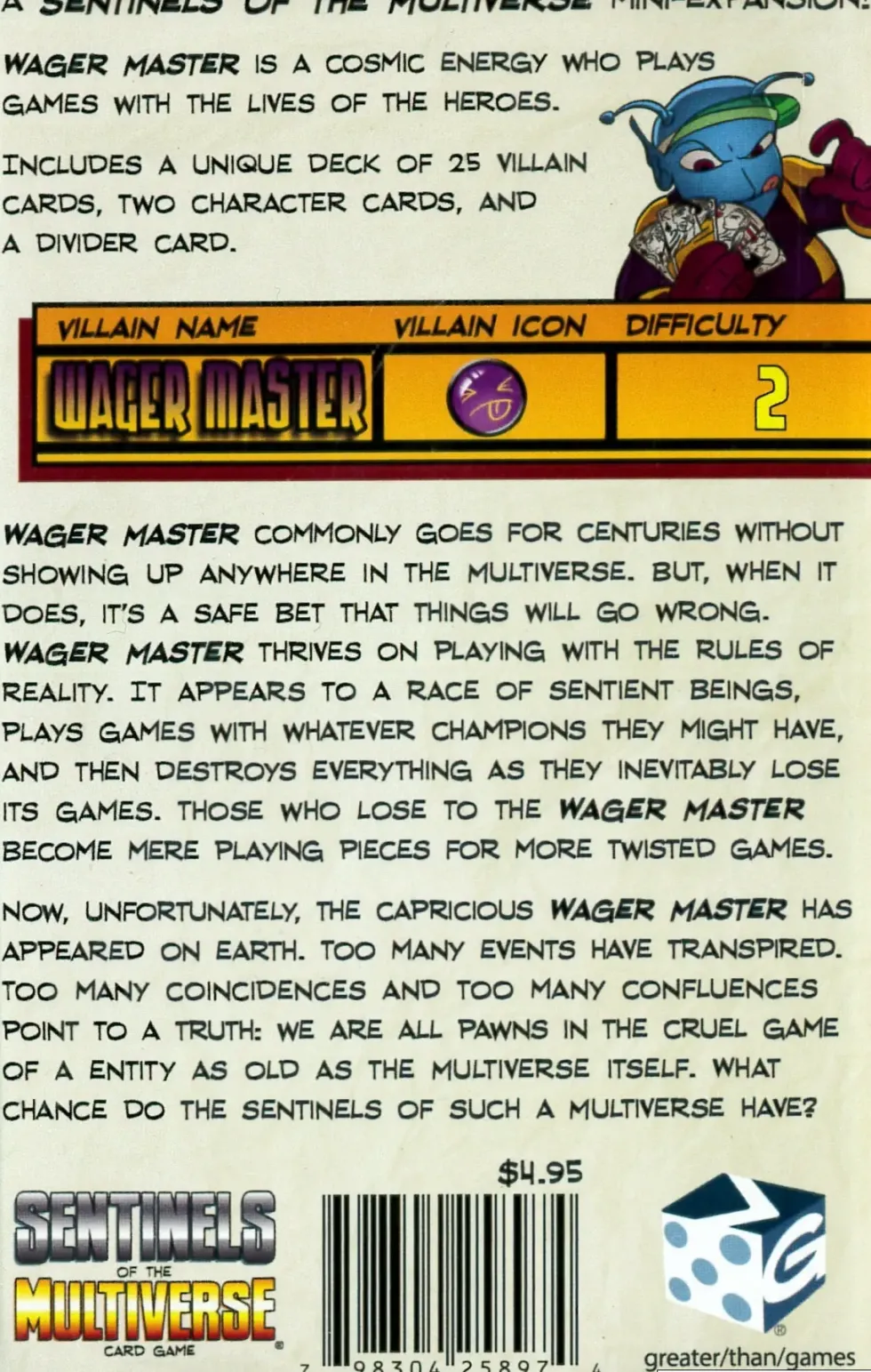 Sentinels of the Multiverse: Wager Master Villain Character (Exp.)