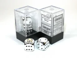 Silverplated Metallic d6, 2 st (16 mm, prickar)