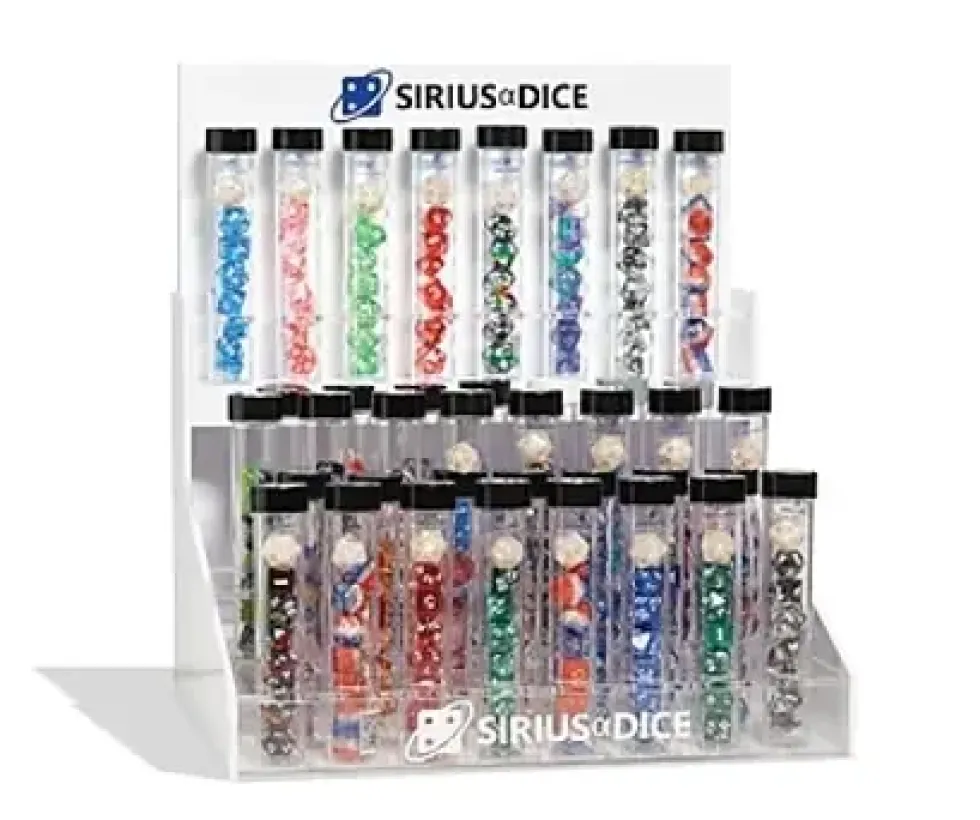Sirius Dice: Translucent Blue - Pearl (7+1)
