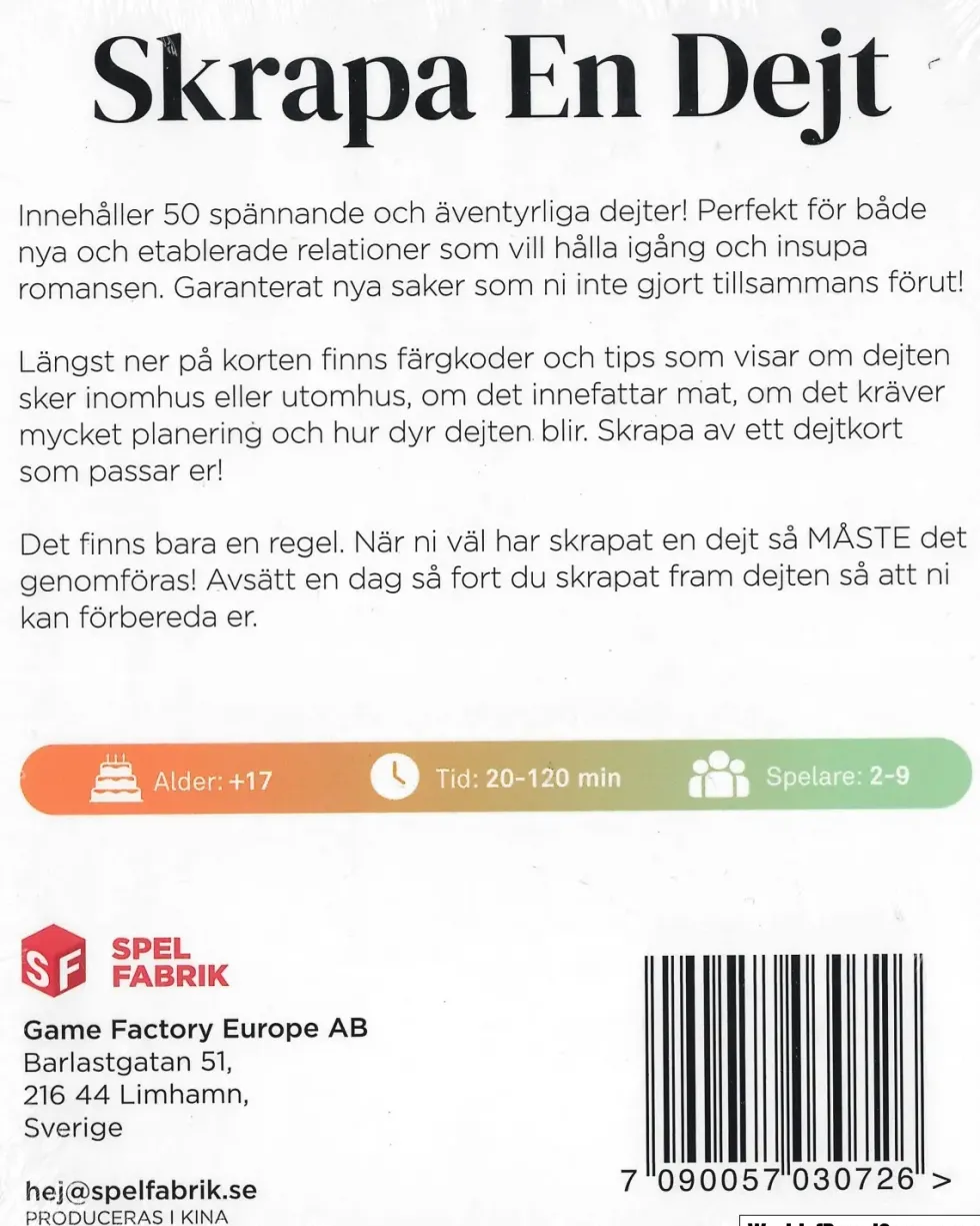 Skrapa en Dejt