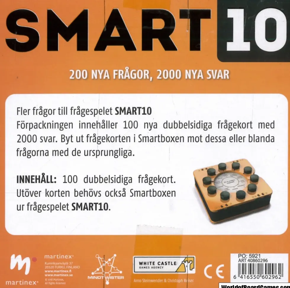 Smart10: Frågekort 2 (Extra frågor) (Exp.)