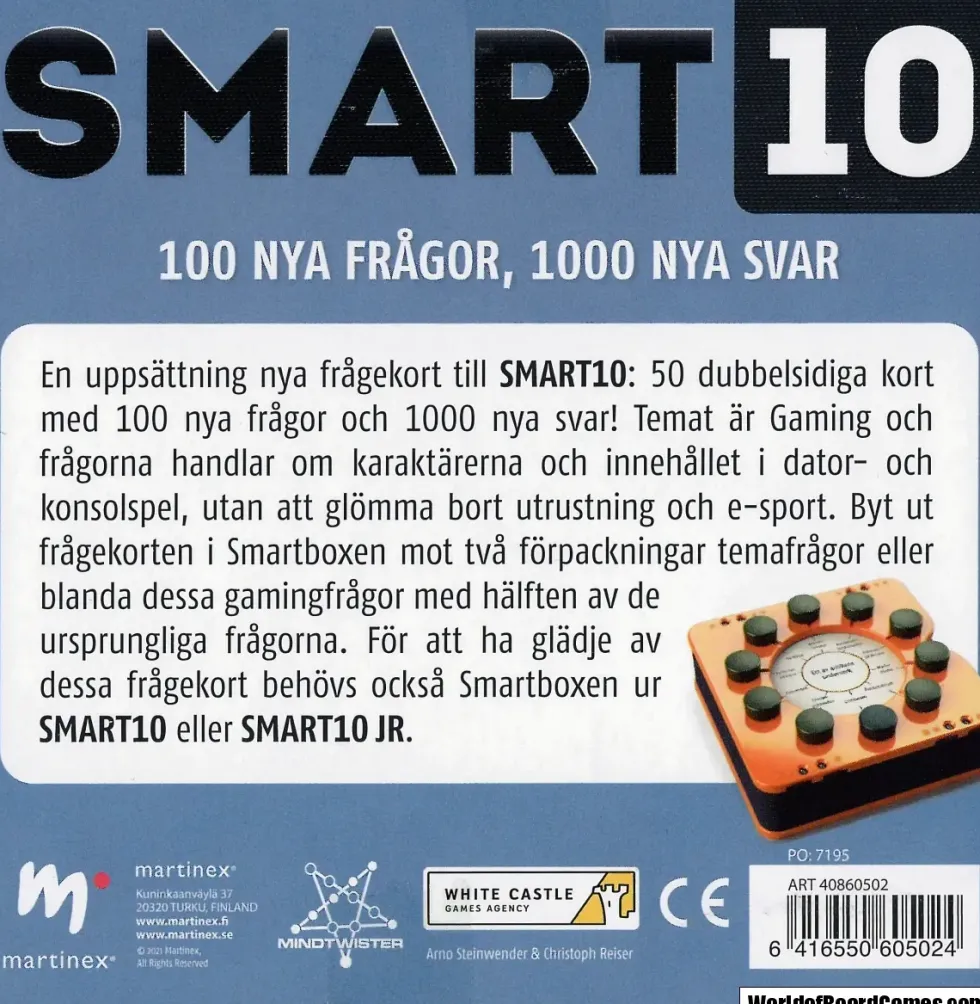 Smart10: Frågekort - Gaming (Extra frågor) (Exp.)