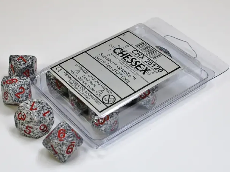 Speckled: Granite - d10, 10 st