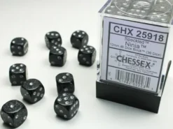 Speckled - Ninja - d6, 36 st (12 mm, prickar)